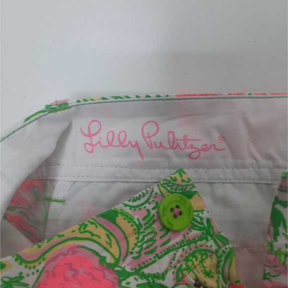 Lilly Pulitzer The Walsh Short Hot Wings Flamingo Size 00 - Picture 8 of 8